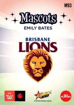 2023 Select AFL Footy Stars - Mascots #M93 Emily Bates Back